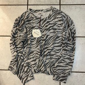 Knox Rose NWT zebra printed sweater XXL